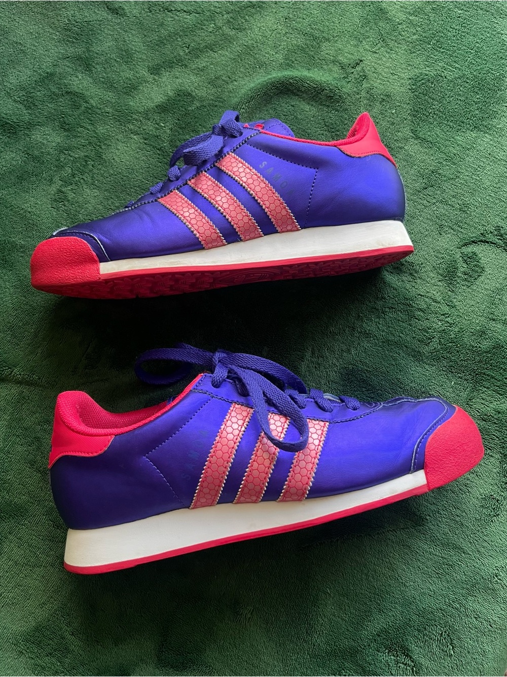 adidas Purple with Pink Accent Retro Runner Sneakers